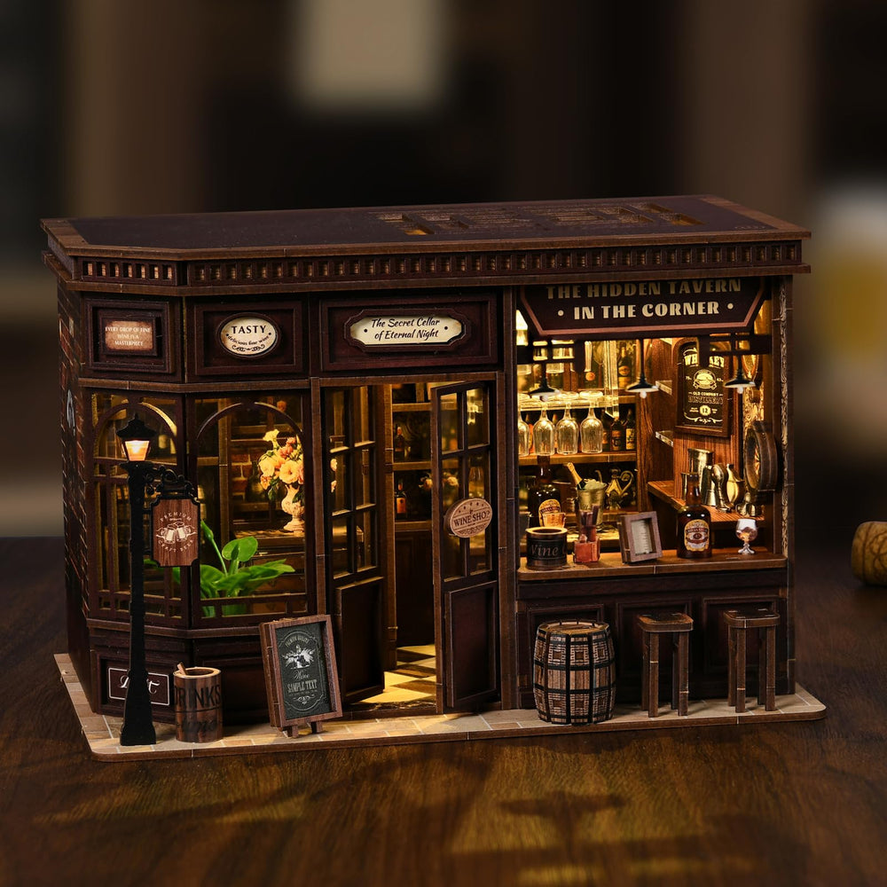 ISSEVE 3D miniature house kit assembly process for mindful crafting