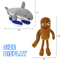 Italian Brainrot 2pc plush with tung-tung-tung-sahur, ideal as a gift.