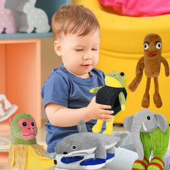 Italian Brainrot plush Elefantino Cacto adds whimsy to beds or shelves.