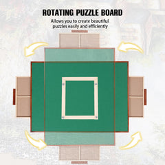 ITEFDTUTNE sturdy wooden puzzle table supports smooth piece placement