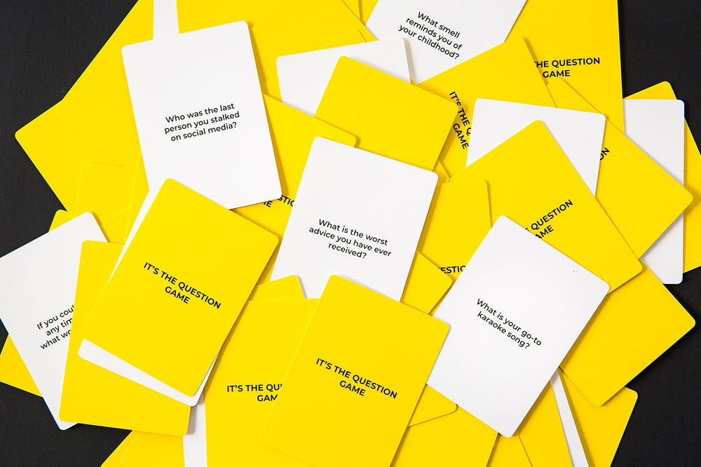 It's The Question Game icebreaker prompts spark quick rapport during one-on-one chats