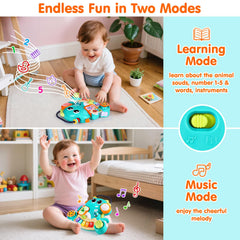 Itsforu Dino Piano Toy glowing lights attract attention and delight.