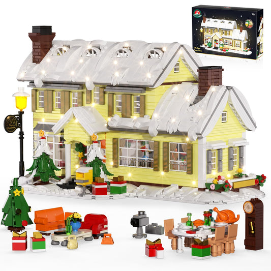 itshWOee Christmas Snow House kit fosters a cozy family build.