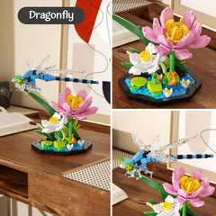 itshWOee Ideas Insect Collection Botanical flowers with brick elements; decorative education for nature fans.