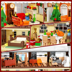itshWOee Rich Christmas Decorations add trees and wreaths for ambience.
