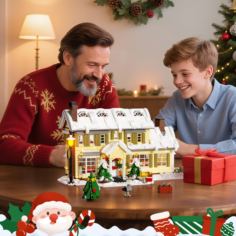 itshWOee Tabletop Christmas Scene suits mantelpieces and dining tables.