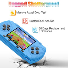 iucpss handheld games kids back view reveals durable ABS shell for daily use