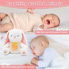 IUTOYYE breathing bunny white noise soothes anxious moments.