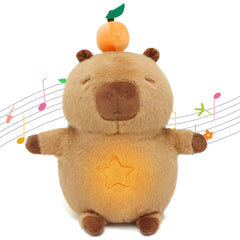 IUTOYYE Capybara Breathing Plush demonstrates gentle breathing motion for bedtime calm.