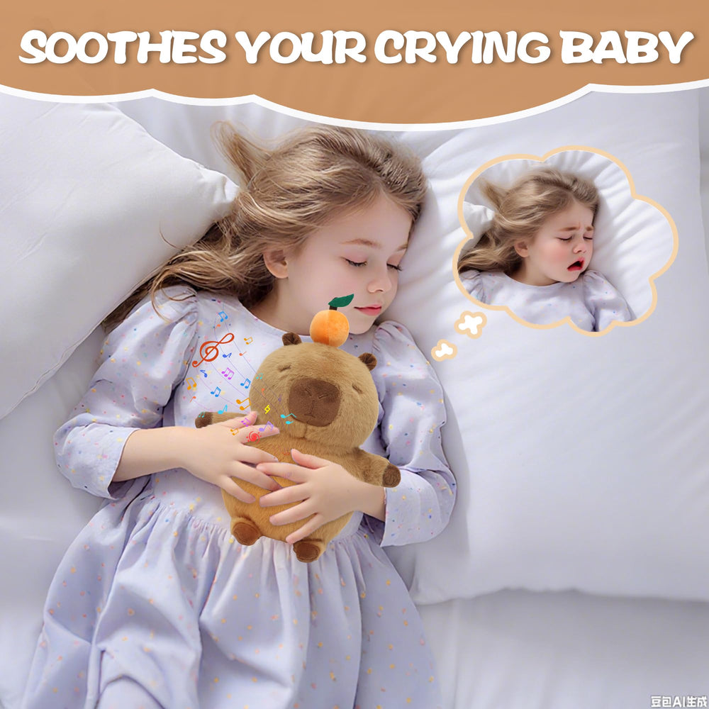 Its soft materials feel gentle on skin for safe snuggling.