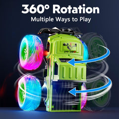 iValea Monster Trucks LED wheels, close-up showcasing vibrant glow for captivating play sessions.