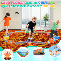 IVENRXIU suspension bridge texture mats promote foot awareness for kids and adults.