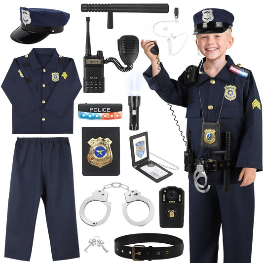 IVENRXIU kids police costume set ready for immersive role-play and dress-up fun
