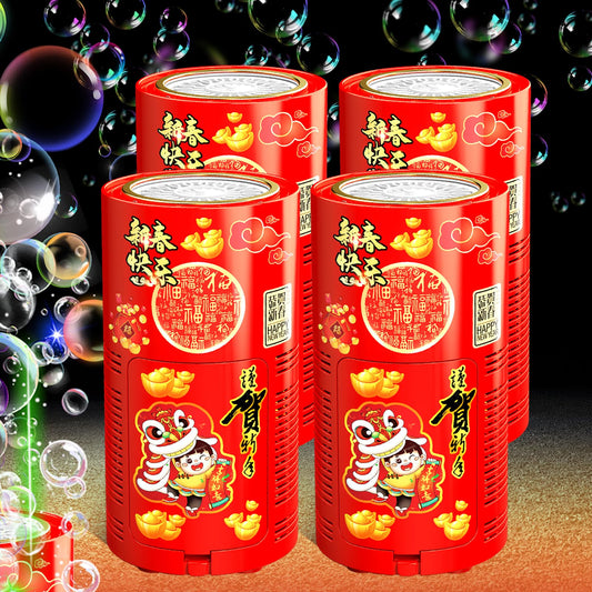 Ivtivfu bubble machine with LED lights creates a colorful display