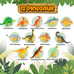 IVOXEX dinosaur sound book open page shows illustrated dinosaurs for learning