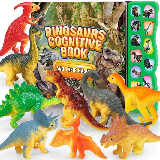 IVOXEX dinosaur toy pack with 12 figures for interactive storytelling
