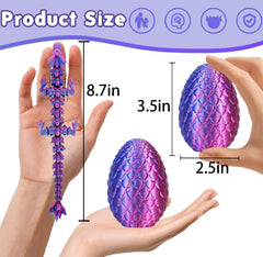 Ivrmtal dragon eggs made from PLA material for safe use