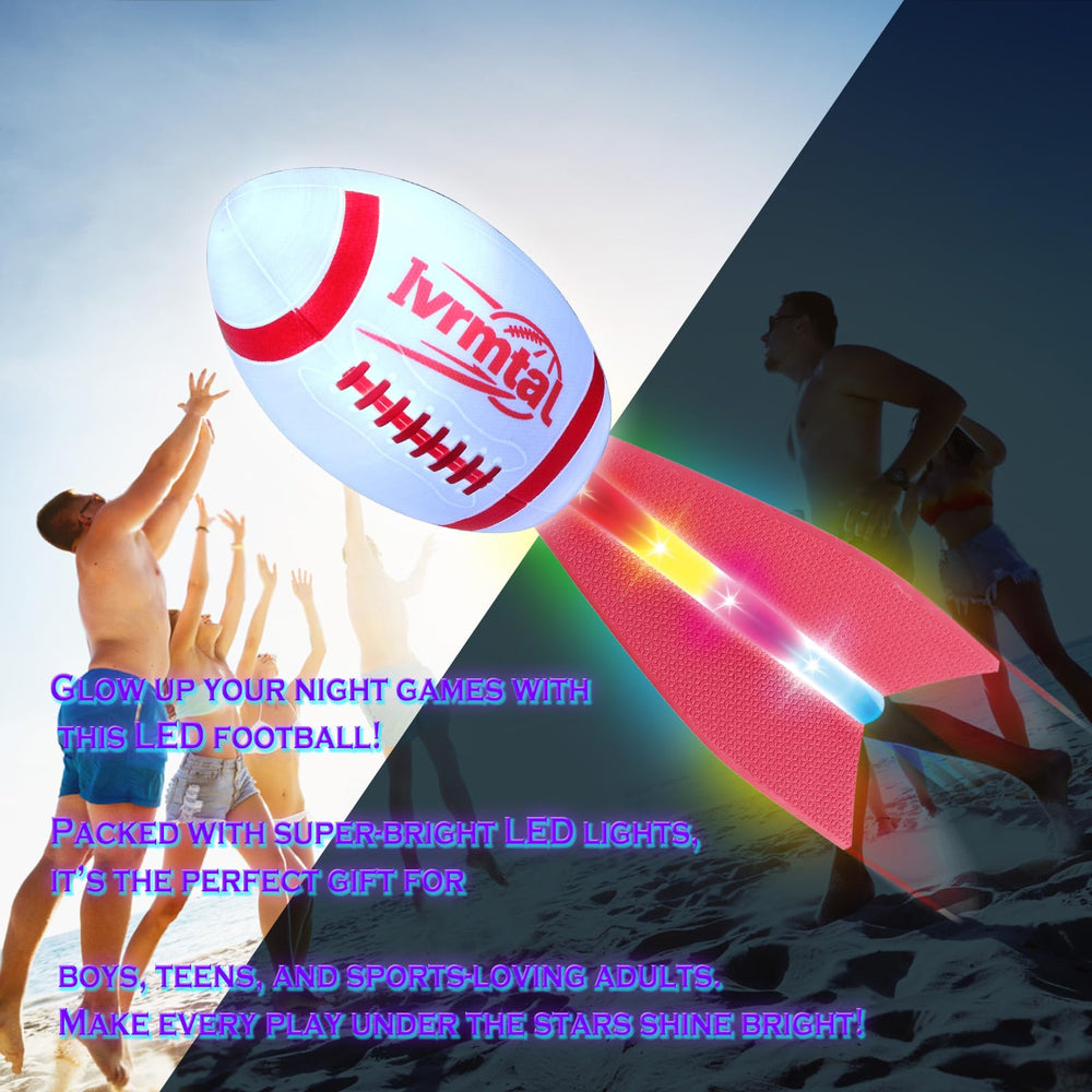 Ivrmtal glow football is ideal for gifts for kids and teens