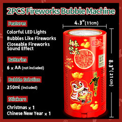Ivtivfu Bubble Machine's compact, battery-powered design enables portable bubble fun anywhere.