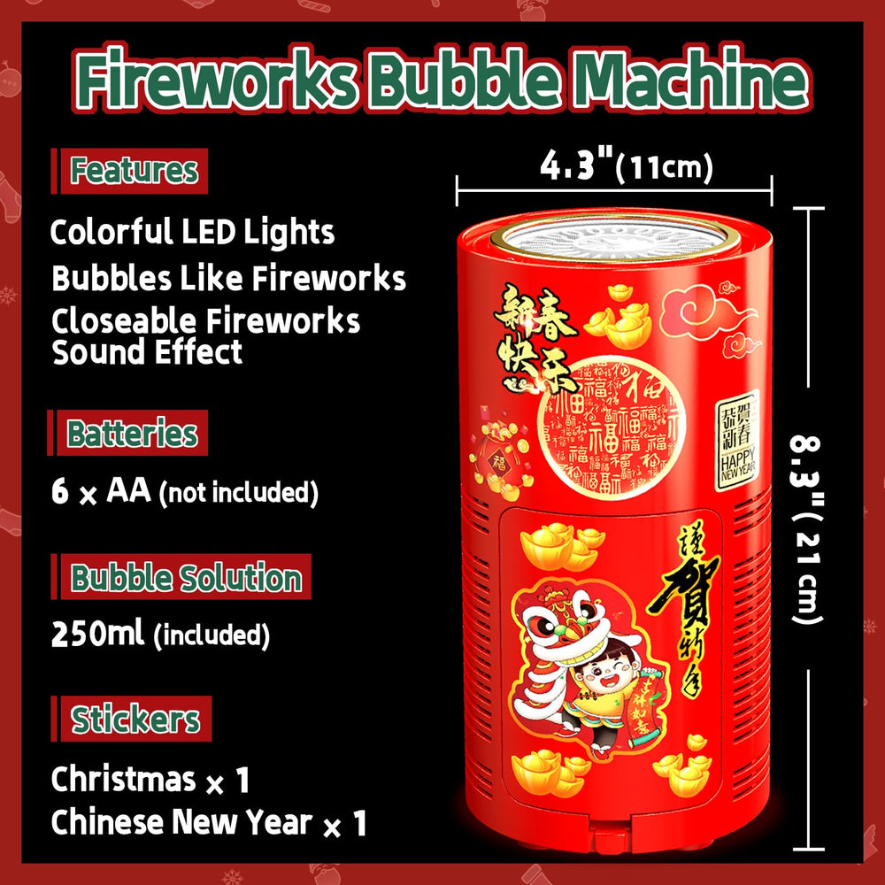 Ivtivfu LED color changing bubble show enhances festive ambiance