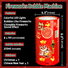 Ivtivfu LED color changing bubble show enhances festive ambiance