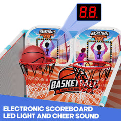 Iyoyo electronic scoreboard with LED readout tracks scores and cheers during play.