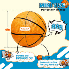 Iyoyo mini basketball ready for door hoops and splash-friendly pool games.