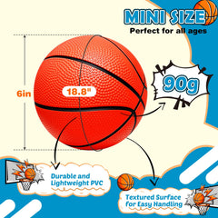 Iyoyo 6-inch mini basketball ready for over-the-door hoop play