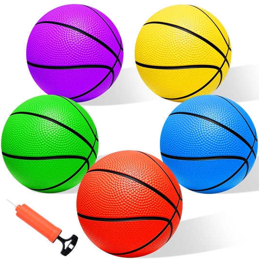Iyoyo mini basketball with pump for quick inflation and playtime