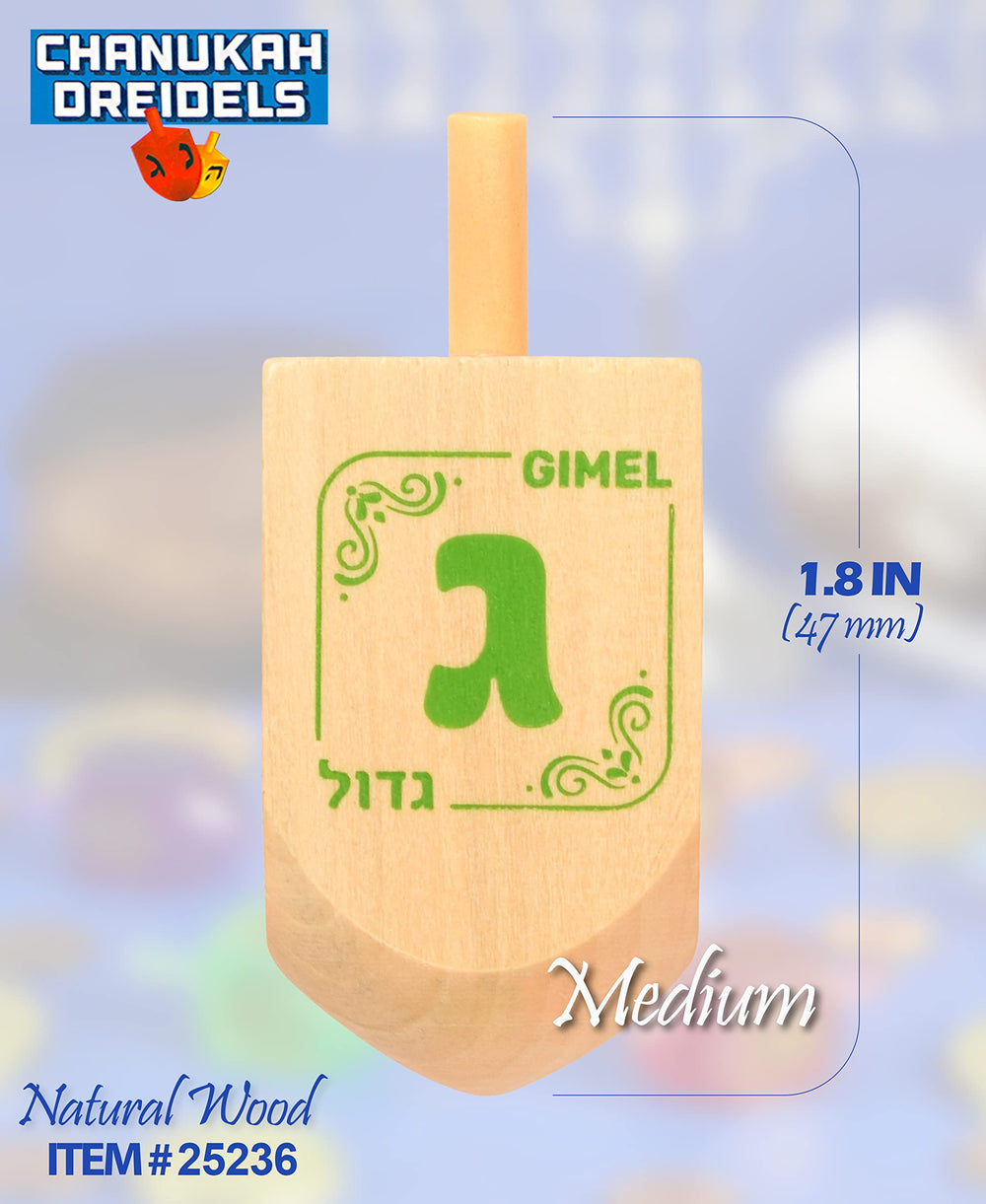 Izzy 'n' Dizzy dreidel with traditional nun letters for authentic play.