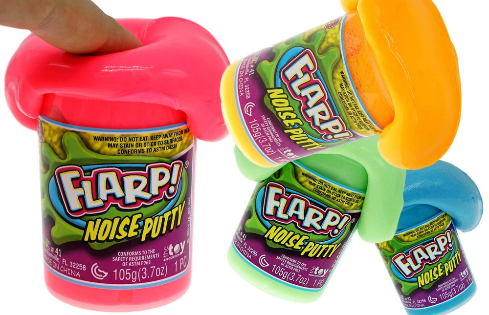 JA-RU Flarp orange scented putty for focused play