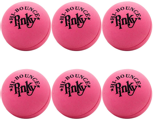 JA-RU Hi-Bounce Pinky Ball 6-pack pink ball for playful bouncing indoors and outdoors.