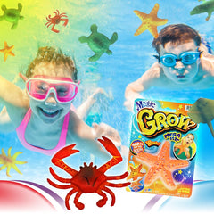 JA-RU Magic Grow bath time toys set for fun and learning