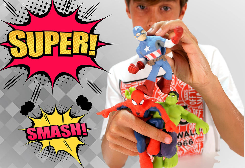 JA-RU Marvel Avengers Spiderman stretchy toy aids calm with sensory squish.