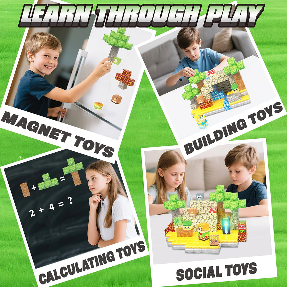Jacier forest-themed playtime fosters cooperative story-based learning.