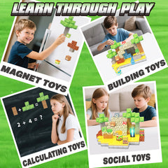 Jacier forest-themed playtime fosters cooperative story-based learning.