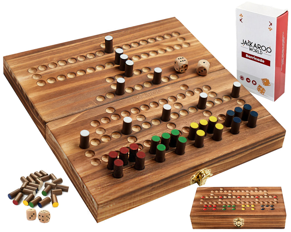 Jackaroo World Barricade board game box setup for family game night