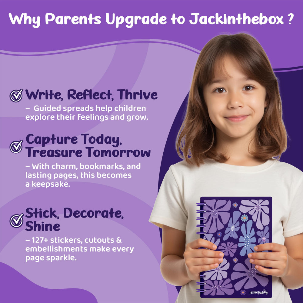 jackinthebox Gratitude Journal Kit decorative charm to personalize keepsakes