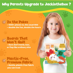 jackinthebox Poke Poke Art gift-ready kit for birthdays and holidays