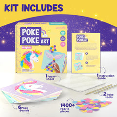 Jackinthebox Poke Poke Art Kit complete craft set for imaginative play.