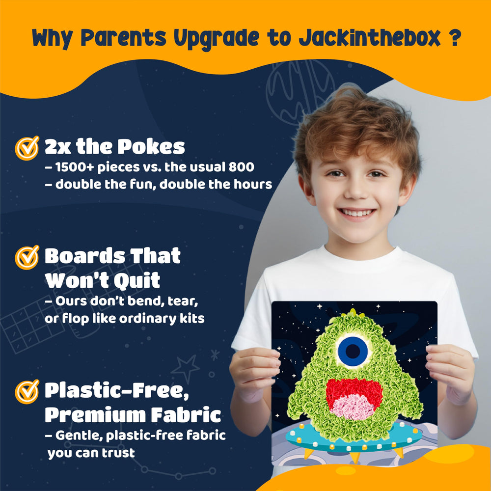 jackinthebox Poke Poke Space Astronaut design hands-on craft fun