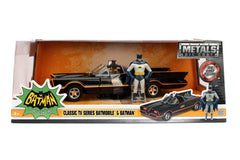 Jada Batmobile includes Batman and Robin figures for an immersive retro display