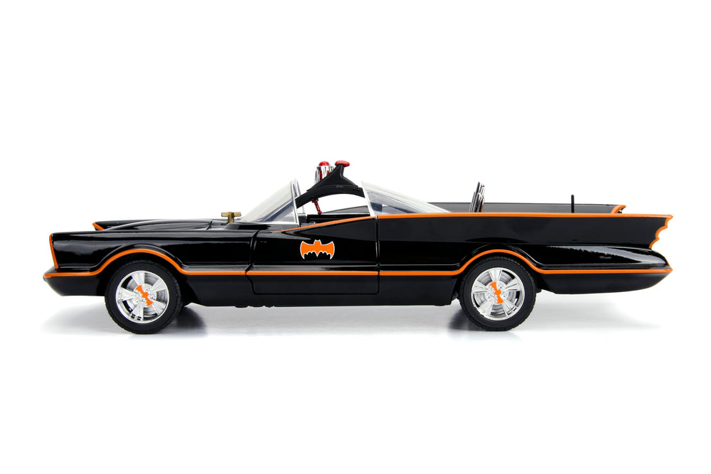 Jada Batmobile 1966 display model as shelf centerpiece for collections