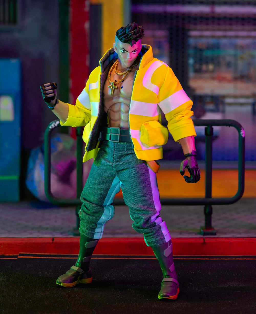Jada David Martinez Cyberpunk Edgerunners arm cannon accessory for dynamic scenes.