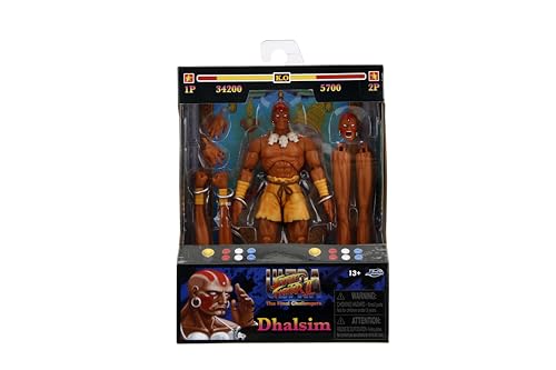 Jada Dhalsim interchangeable arms and legs for dynamic poses.