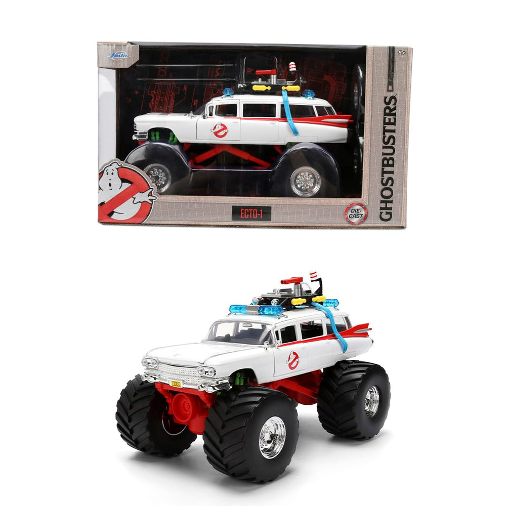 Jada Ghostbusters Ecto-1 Monster Truck in bold display-ready form.
