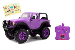 Jada Girlmazing Jeep Wrangler RC toy, front view, ready for bold off-road adventures.