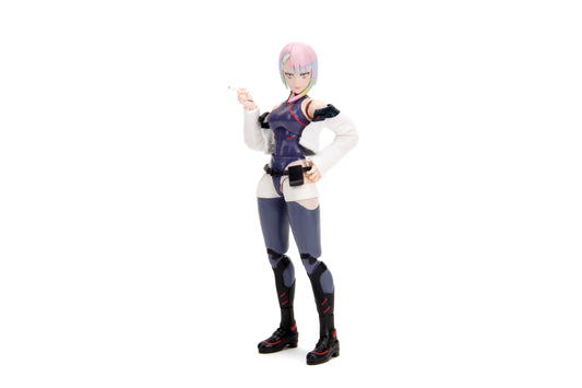 Jada Lucy 1:12 scale articulated figure ready for dynamic Night City poses.