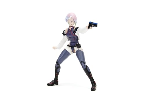Interchangeable hands enable gripping poses and expressive gestures for Lucy.