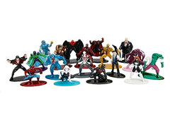 Jada Venom Nano MetalFigs 18-pack Series 9 with metallic finish for display.